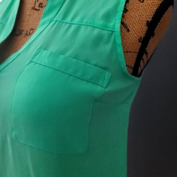 Express The Portofino Shirt Color Kelly Green size XS - Picture 7 of 8